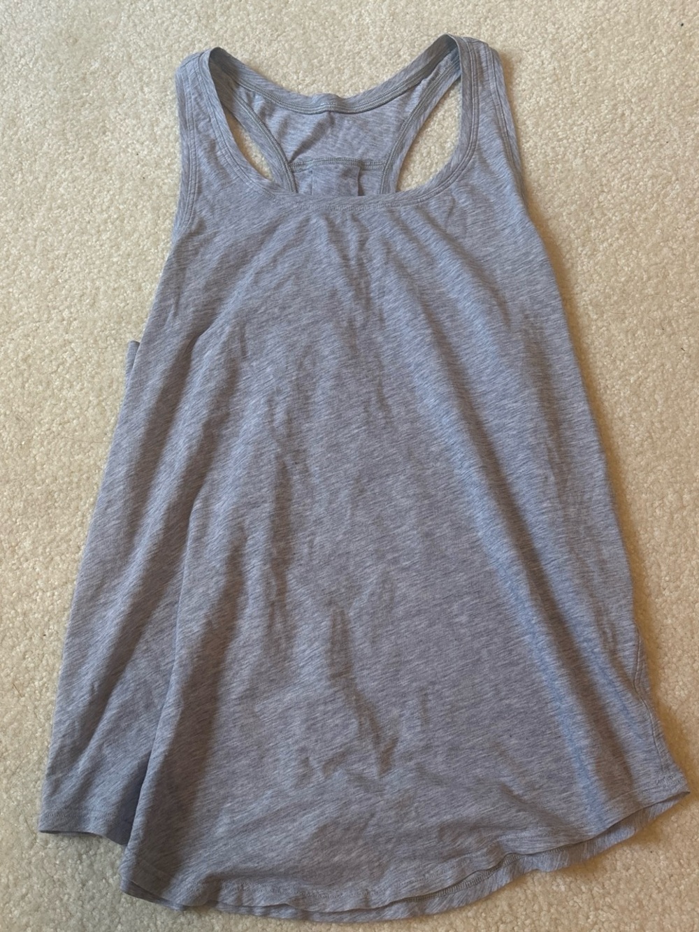 Lululemon athletica Light Gray Racerback Tank